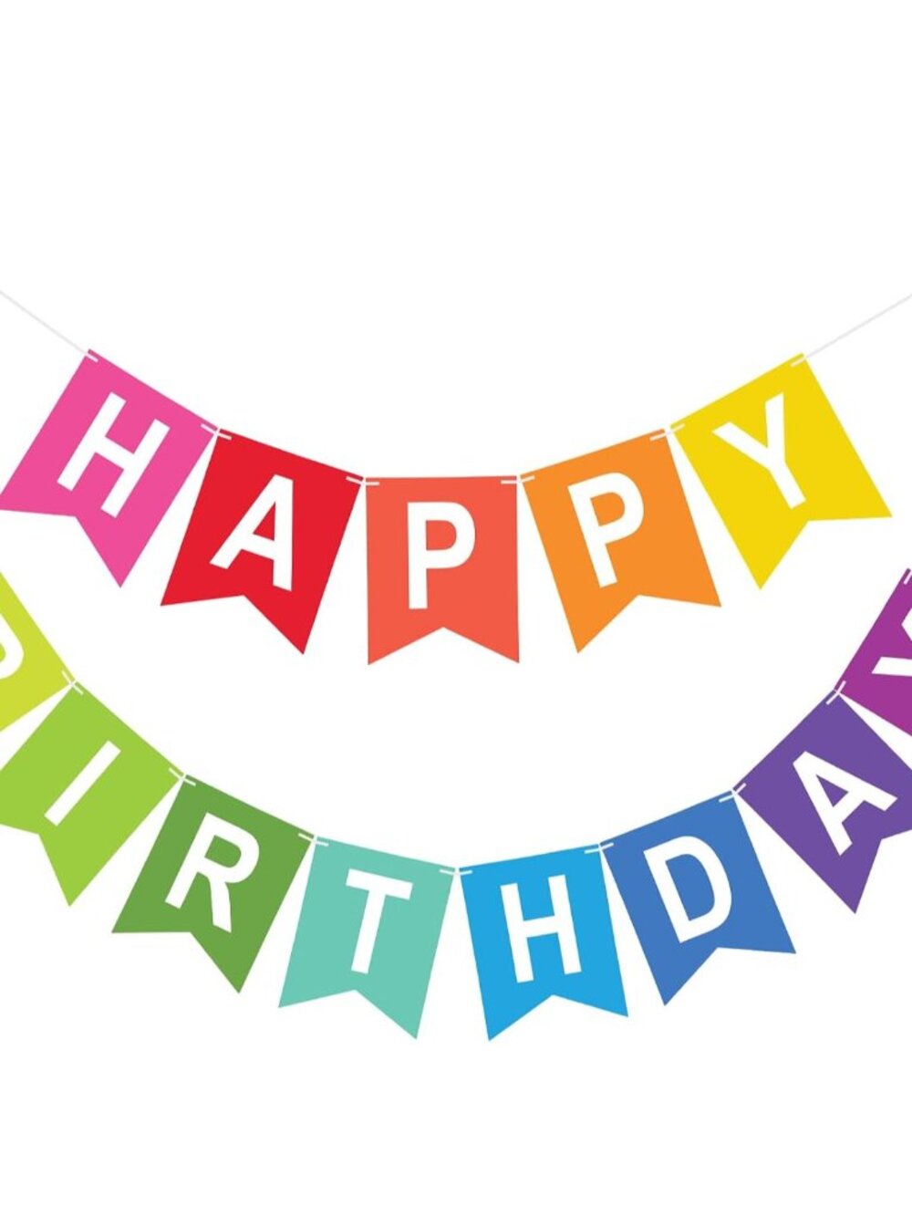Happy Birthday Banner Party Banner NO DIY Birthday Sign Multicolor